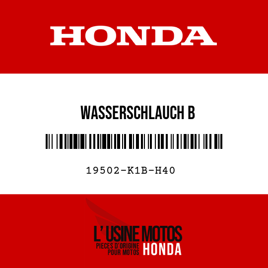 image de 19502-K1B-H40 WASSERSCHLAUCH B