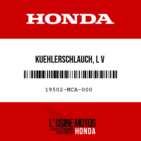 image de 19502-MCA-000 KUEHLERSCHLAUCH, L V