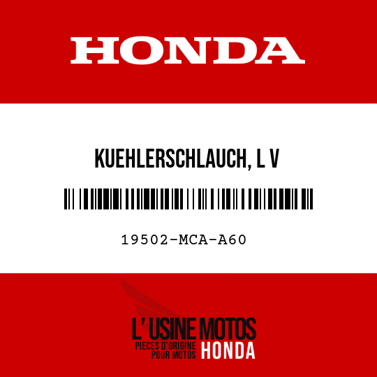 image de 19502-MCA-A60 KUEHLERSCHLAUCH, L V