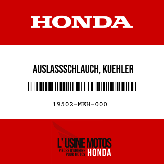 image de 19502-MEH-000 AUSLASSSCHLAUCH, KUEHLER