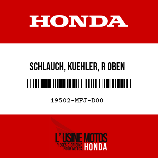 image de 19502-MFJ-D00 SCHLAUCH, KUEHLER, R OBEN