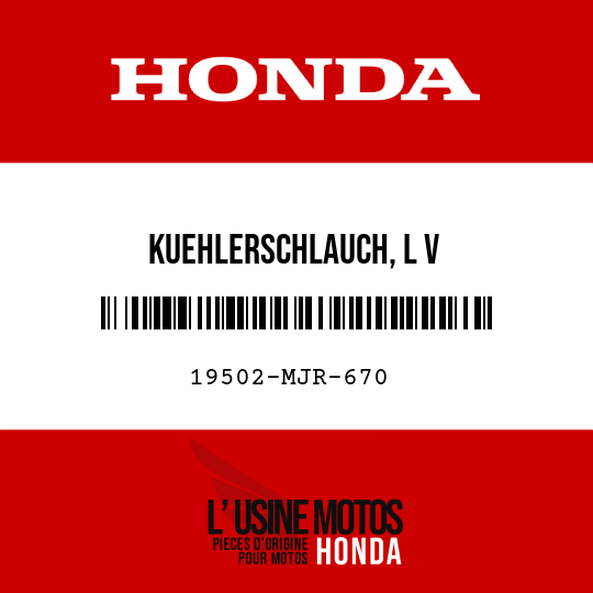 image de 19502-MJR-670 KUEHLERSCHLAUCH, L V