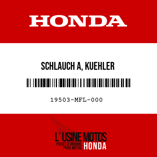 image de 19503-MFL-000 SCHLAUCH A, KUEHLER