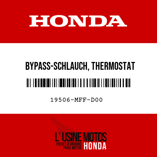 image de 19506-MFF-D00 BYPASS-SCHLAUCH, THERMOSTAT