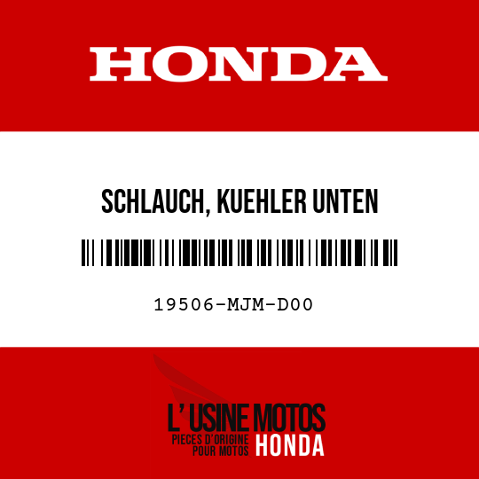 image de 19506-MJM-D00 SCHLAUCH, KUEHLER UNTEN