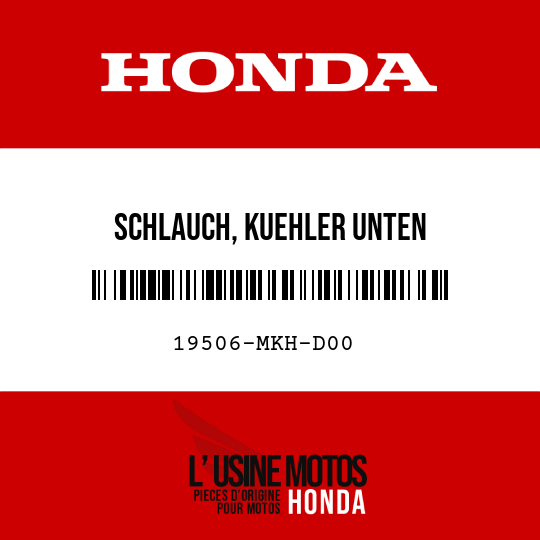 image de 19506-MKH-D00 SCHLAUCH, KUEHLER UNTEN