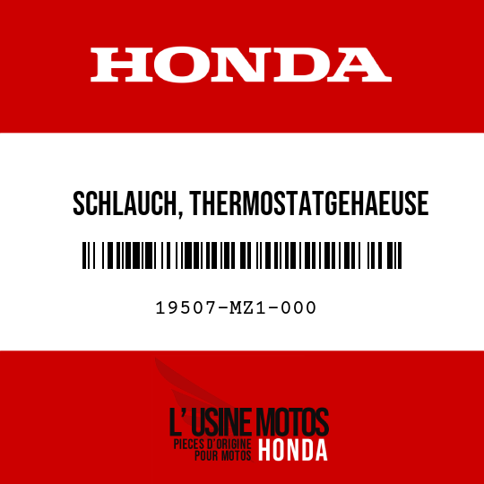 image de 19507-MZ1-000 SCHLAUCH, THERMOSTATGEHAEUSE