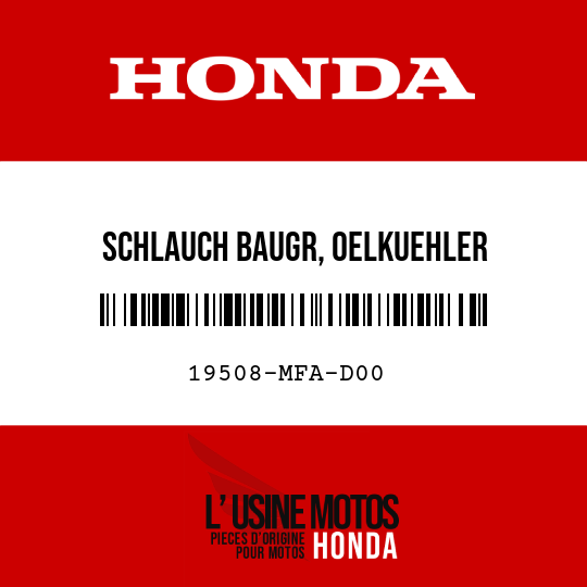 image de 19508-MFA-D00 SCHLAUCH BAUGR, OELKUEHLER
