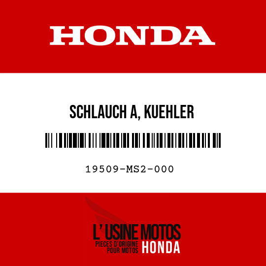 image de 19509-MS2-000 SCHLAUCH A, KUEHLER