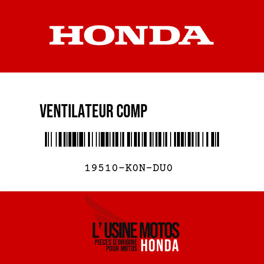 image de 19510-K0N-DU0 VENTILATEUR COMP             REFROIDISSEMENT