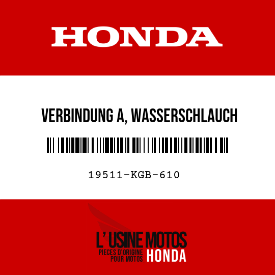 image de 19511-KGB-610 VERBINDUNG A, WASSERSCHLAUCH