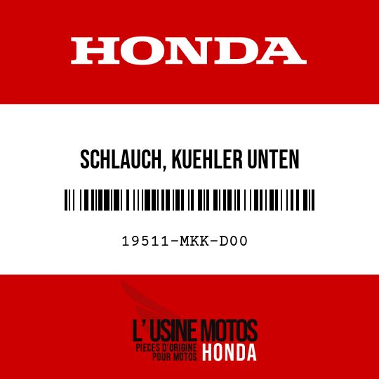 image de 19511-MKK-D00 SCHLAUCH, KUEHLER UNTEN