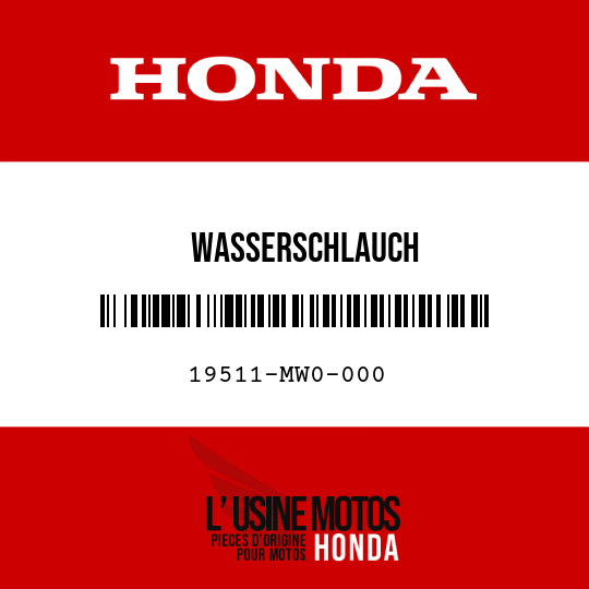 image de 19511-MW0-000 WASSERSCHLAUCH