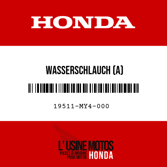 image de 19511-MY4-000 WASSERSCHLAUCH (A)