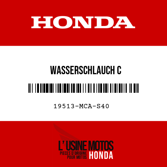 image de 19513-MCA-S40 WASSERSCHLAUCH C