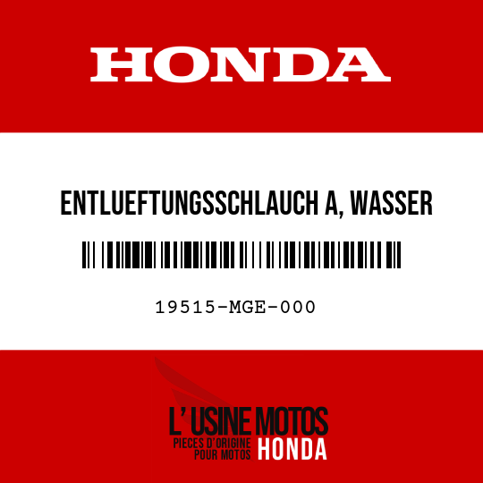 image de 19515-MGE-000 ENTLUEFTUNGSSCHLAUCH A, WASSER