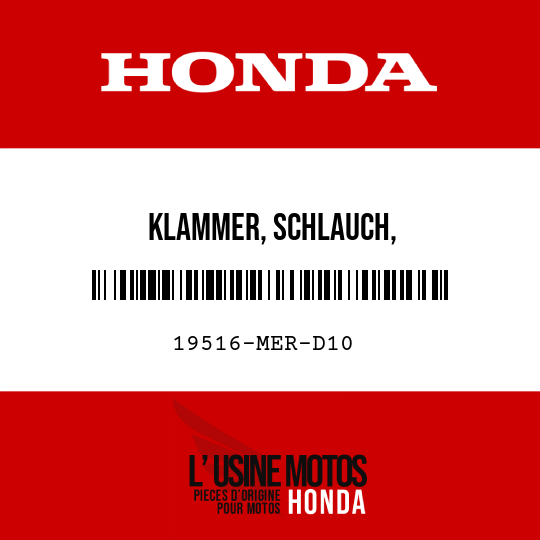 image de 19516-MER-D10 KLAMMER, SCHLAUCH,