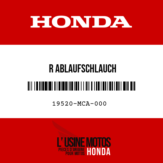 image de 19520-MCA-000 R ABLAUFSCHLAUCH