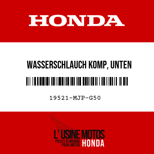 image de 19521-MJP-G50 WASSERSCHLAUCH KOMP, UNTEN