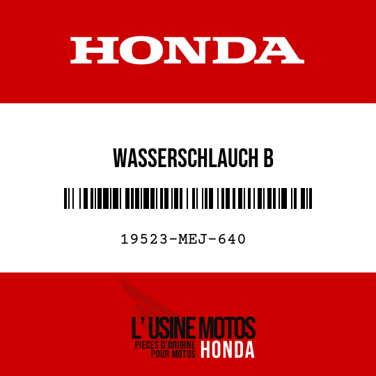 image de 19523-MEJ-640 WASSERSCHLAUCH B