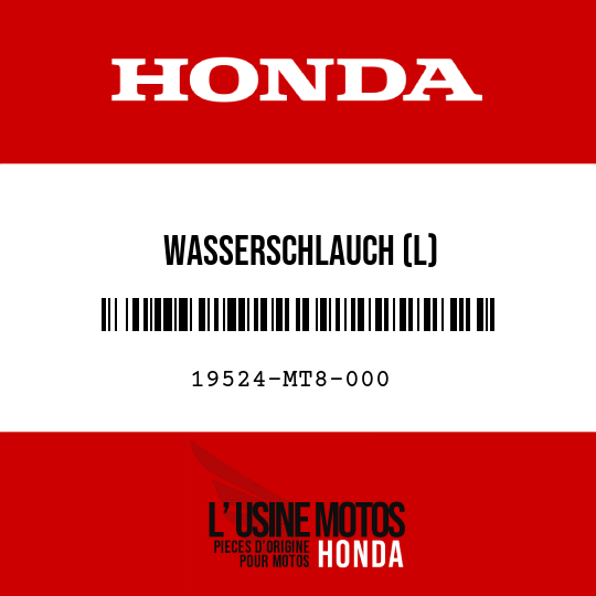 image de 19524-MT8-000 WASSERSCHLAUCH (L)