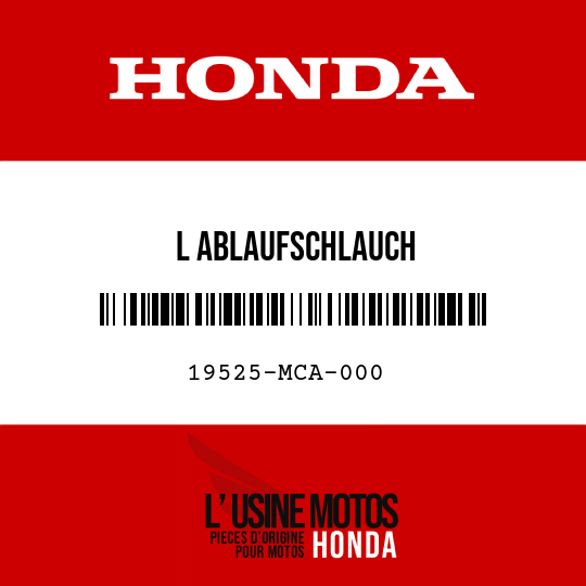 image de 19525-MCA-000 L ABLAUFSCHLAUCH