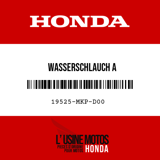 image de 19525-MKP-D00 WASSERSCHLAUCH A