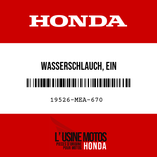 image de 19526-MEA-670 WASSERSCHLAUCH, EIN