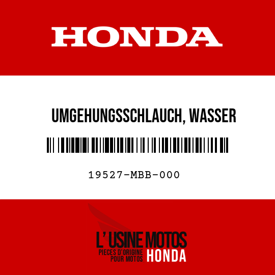 image de 19527-MBB-000 UMGEHUNGSSCHLAUCH, WASSER