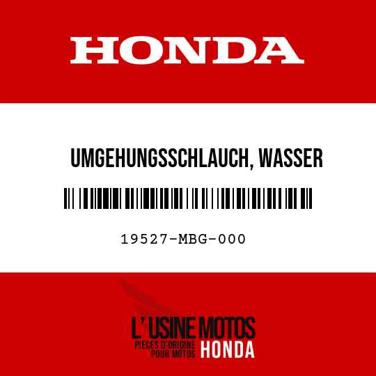 image de 19527-MBG-000 UMGEHUNGSSCHLAUCH, WASSER