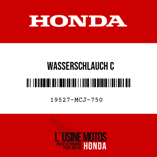 image de 19527-MCJ-750 WASSERSCHLAUCH C