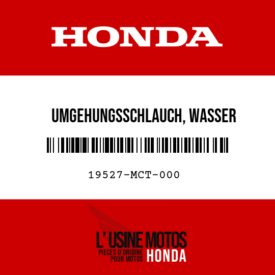 image de 19527-MCT-000 UMGEHUNGSSCHLAUCH, WASSER