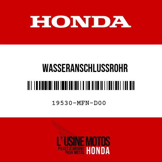image de 19530-MFN-D00 WASSERANSCHLUSSROHR