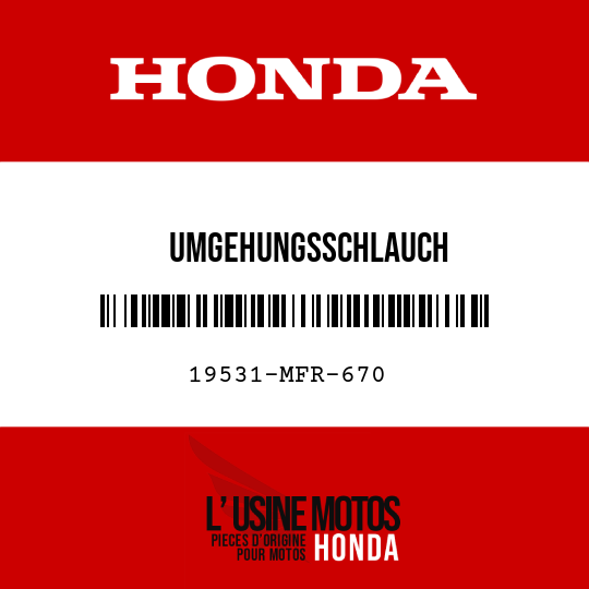 image de 19531-MFR-670 UMGEHUNGSSCHLAUCH