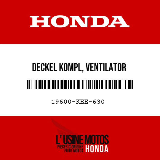 image de 19600-KEE-630 DECKEL KOMPL, VENTILATOR