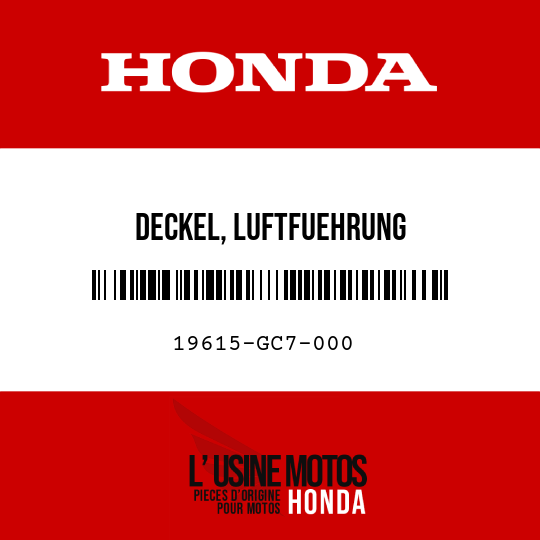 image de 19615-GC7-000 DECKEL, LUFTFUEHRUNG