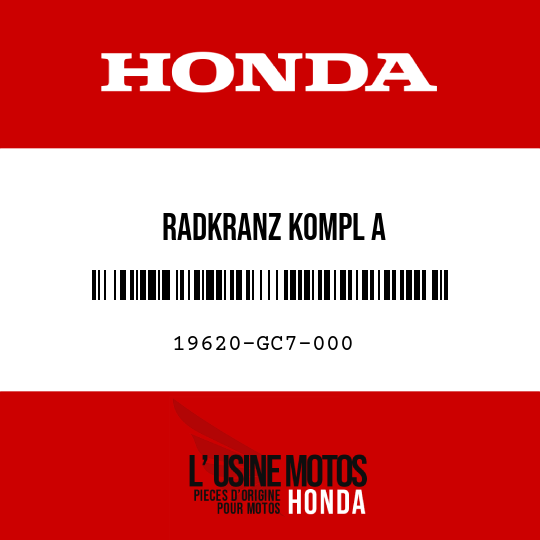 image de 19620-GC7-000 RADKRANZ KOMPL A