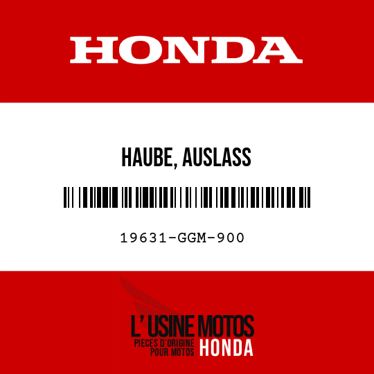 image de 19631-GGM-900 HAUBE, AUSLASS