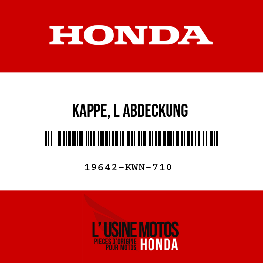 image de 19642-KWN-710 KAPPE, L ABDECKUNG