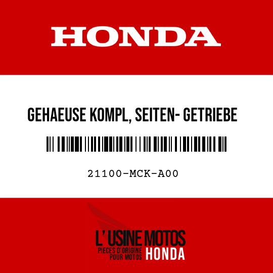 image de 21100-MCK-A00 GEHAEUSE KOMPL, SEITEN- GETRIEBE