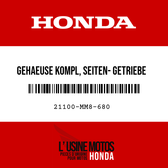 image de 21100-MM8-680 GEHAEUSE KOMPL, SEITEN- GETRIEBE