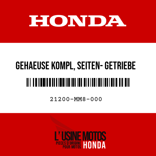 image de 21200-MM8-000 GEHAEUSE KOMPL, SEITEN- GETRIEBE