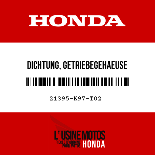 image de 21395-K97-T02 DICHTUNG, GETRIEBEGEHAEUSE (NICHIAS)