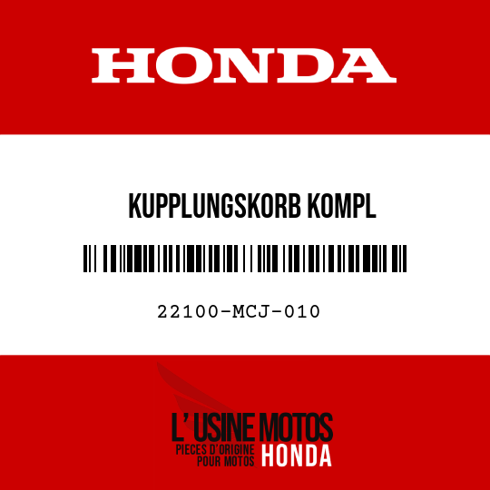image de 22100-MCJ-010 KUPPLUNGSKORB KOMPL