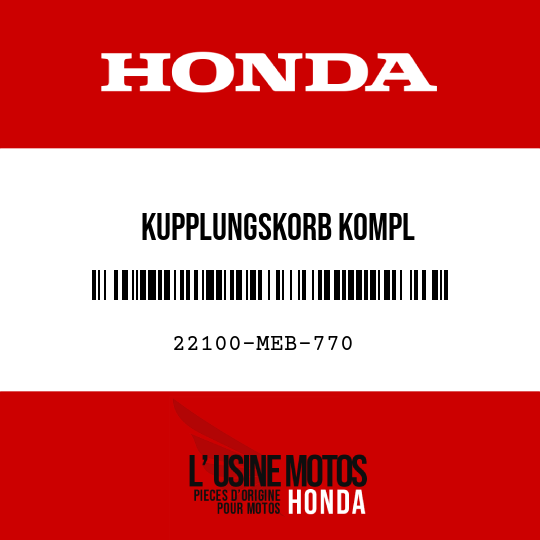 image de 22100-MEB-770 KUPPLUNGSKORB KOMPL