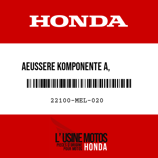 image de 22100-MEL-020 AEUSSERE KOMPONENTE A,        KUPPLUNG (77T) (MARKIERUNGSNUT A)