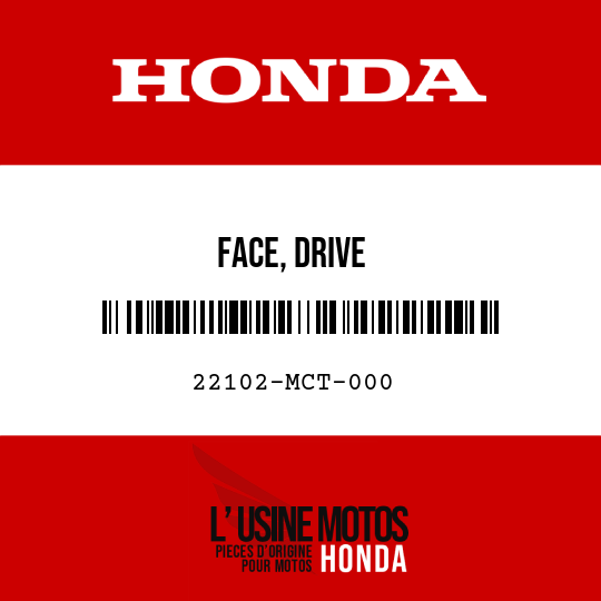 image de 22102-MCT-000 FACE, DRIVE