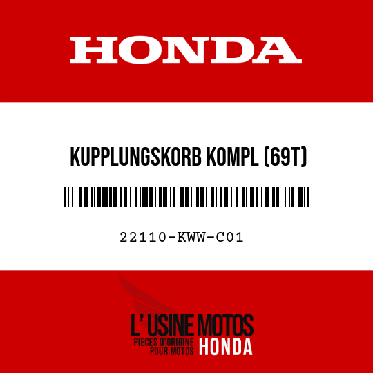 image de 22110-KWW-C01 KUPPLUNGSKORB KOMPL (69T)