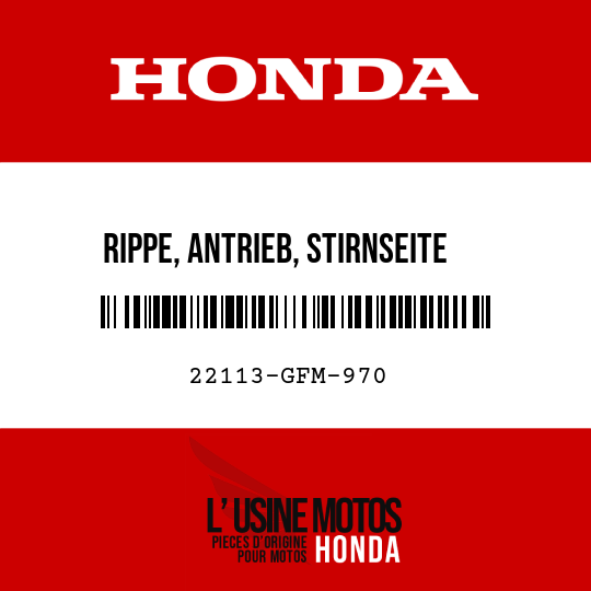 image de 22113-GFM-970 RIPPE, ANTRIEB, STIRNSEITE