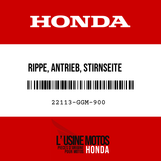 image de 22113-GGM-900 RIPPE, ANTRIEB, STIRNSEITE